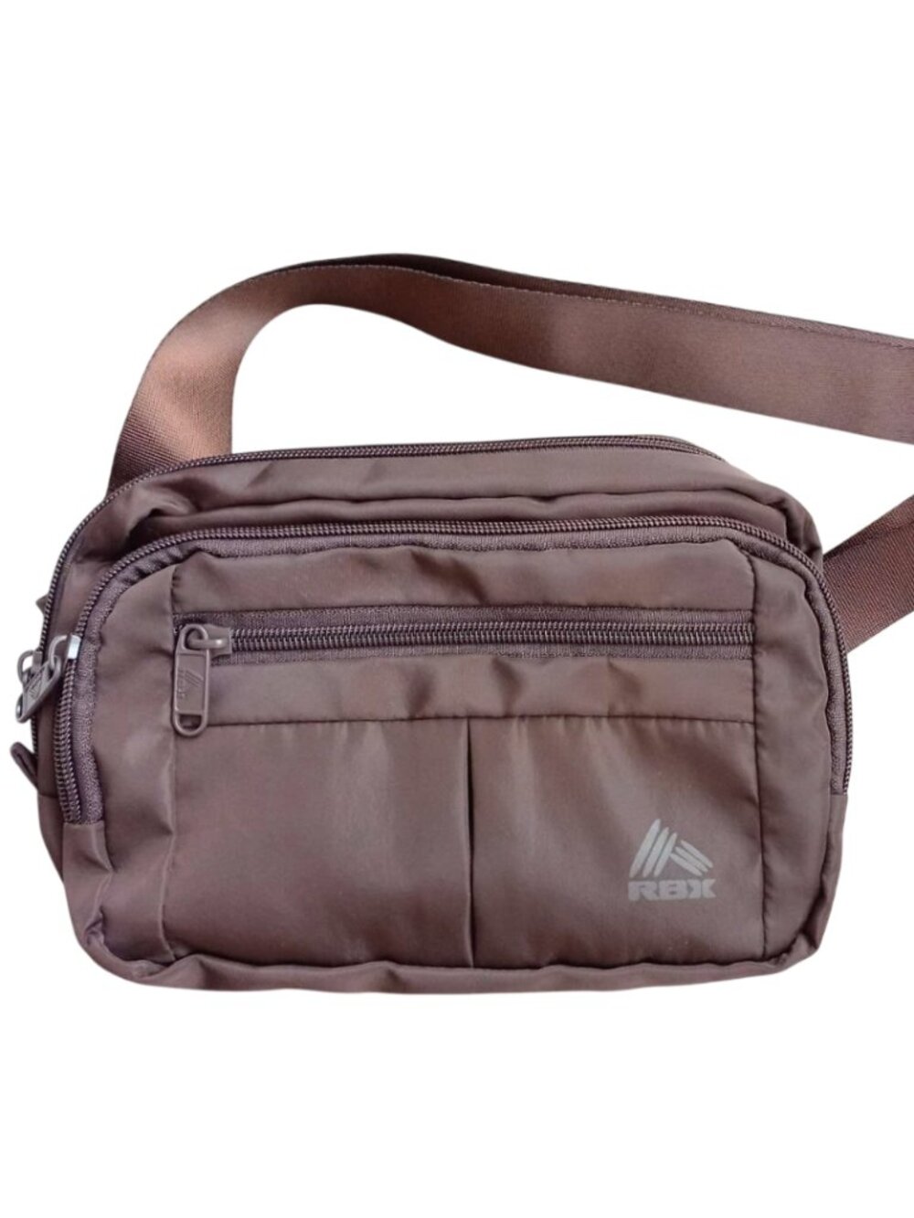 RBX Active Brown Multi-Pocket Waist Pack - Fanny Pack / Travel Sling Bag